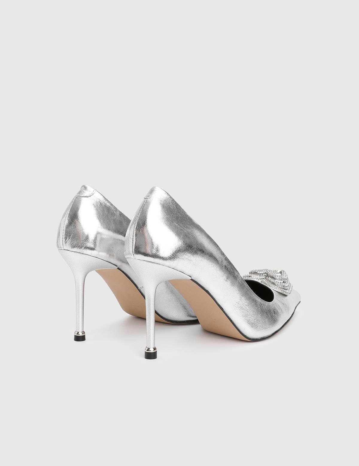 Anessa Silver Leather Women's Pump