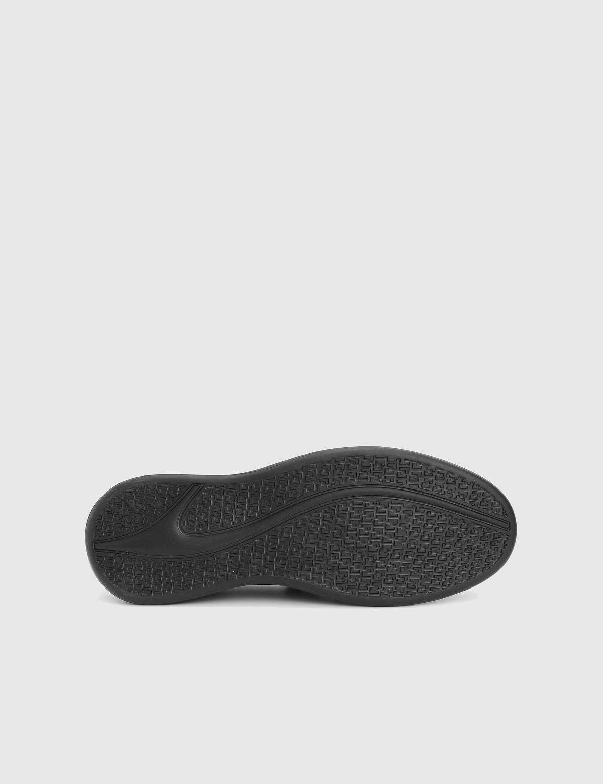 Angelo Black Leather Crocodile Men's Loafer