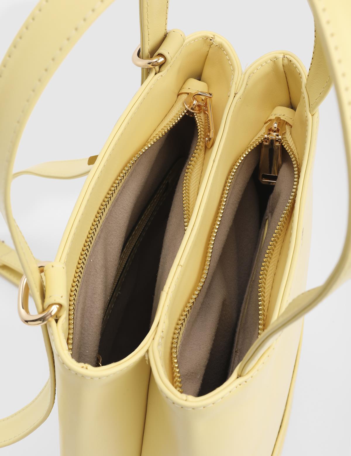 Anke Yellow Floater Leather Women's Backpack