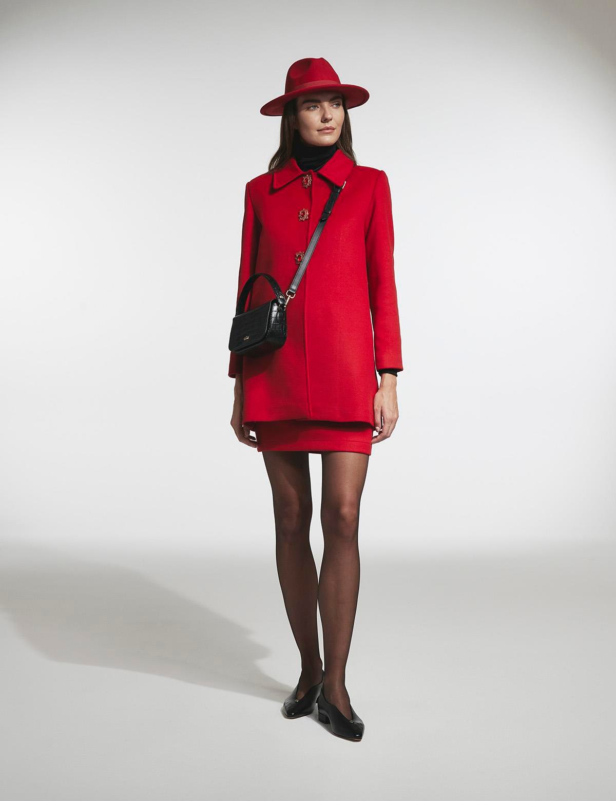 Minako Red Cashmere Women's Hat
