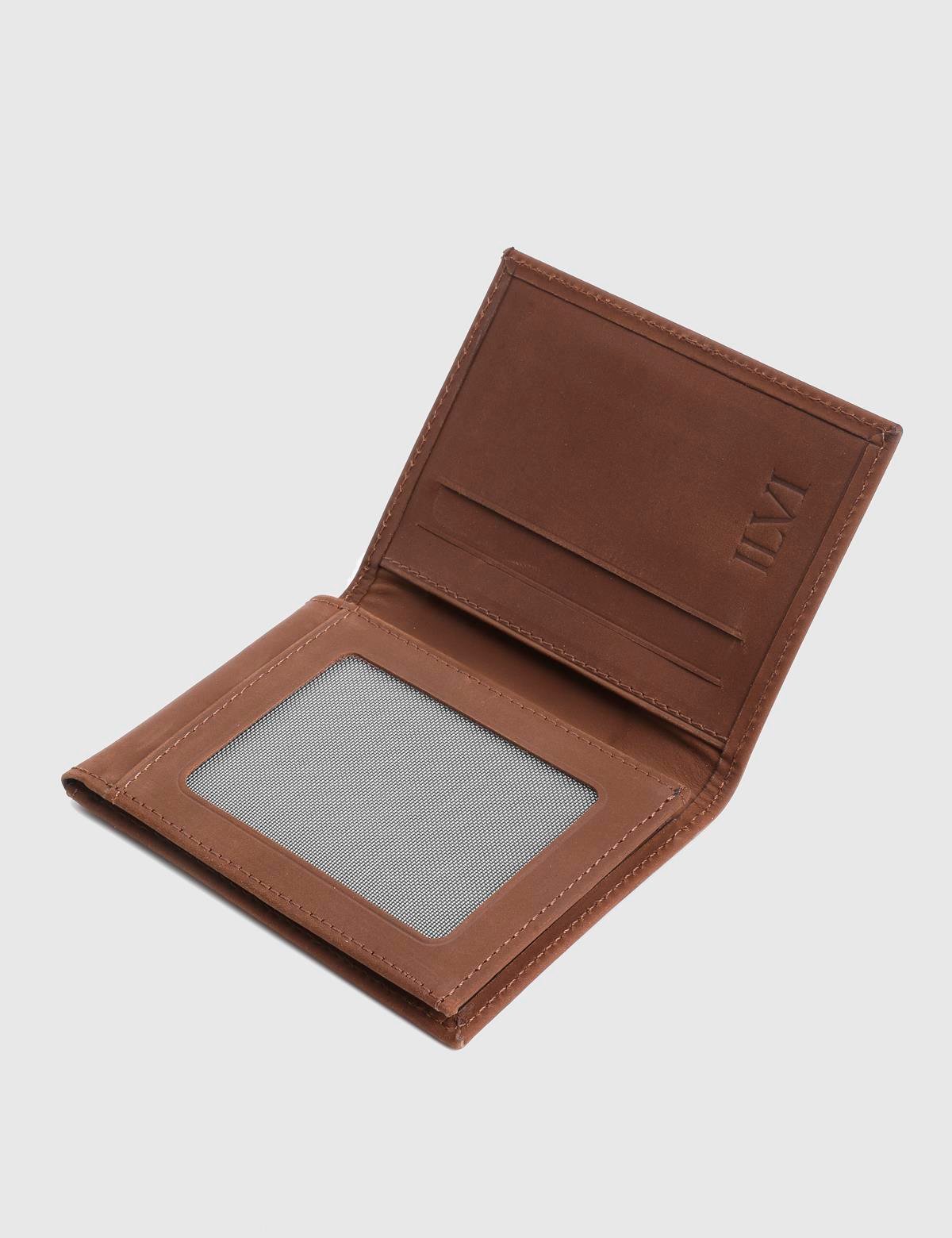 Aron Brown Crazy Leather Men's Wallet