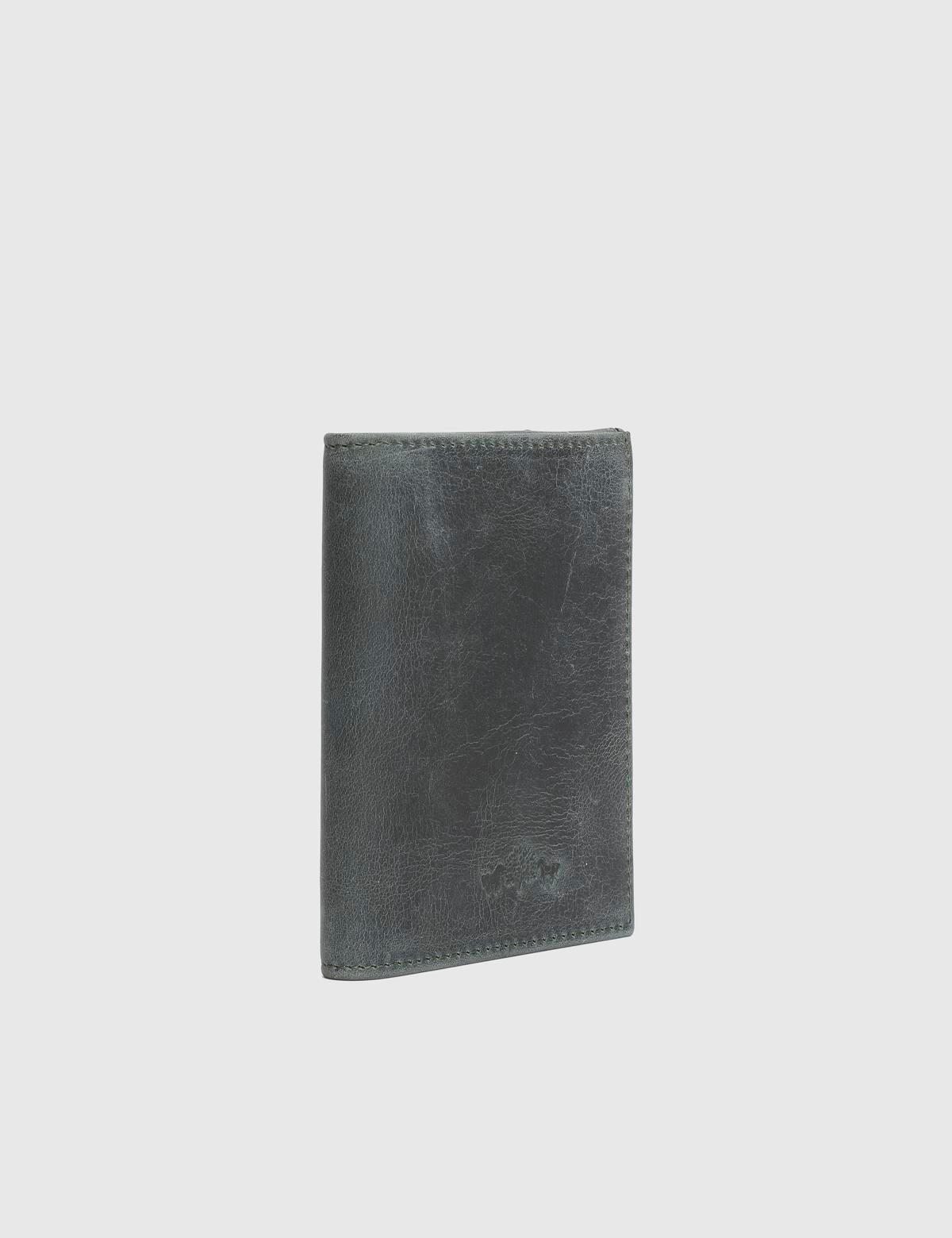 Aron Green Crazy Leather Men's Wallet