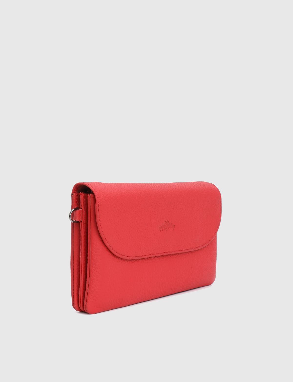 Arvin Red Floater Leather Women's Wallet