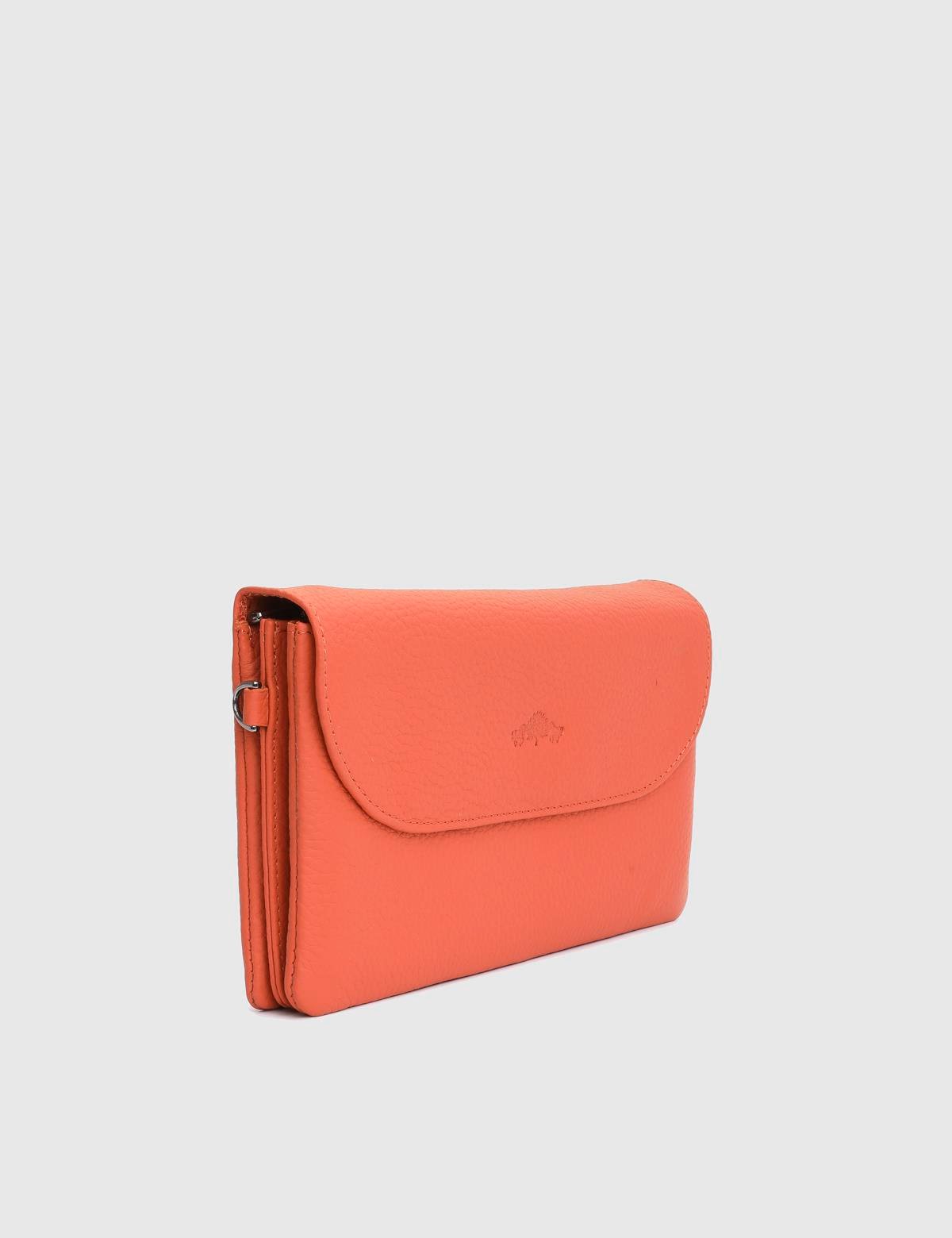 Arvin Orange Floater Leather Women's Wallet