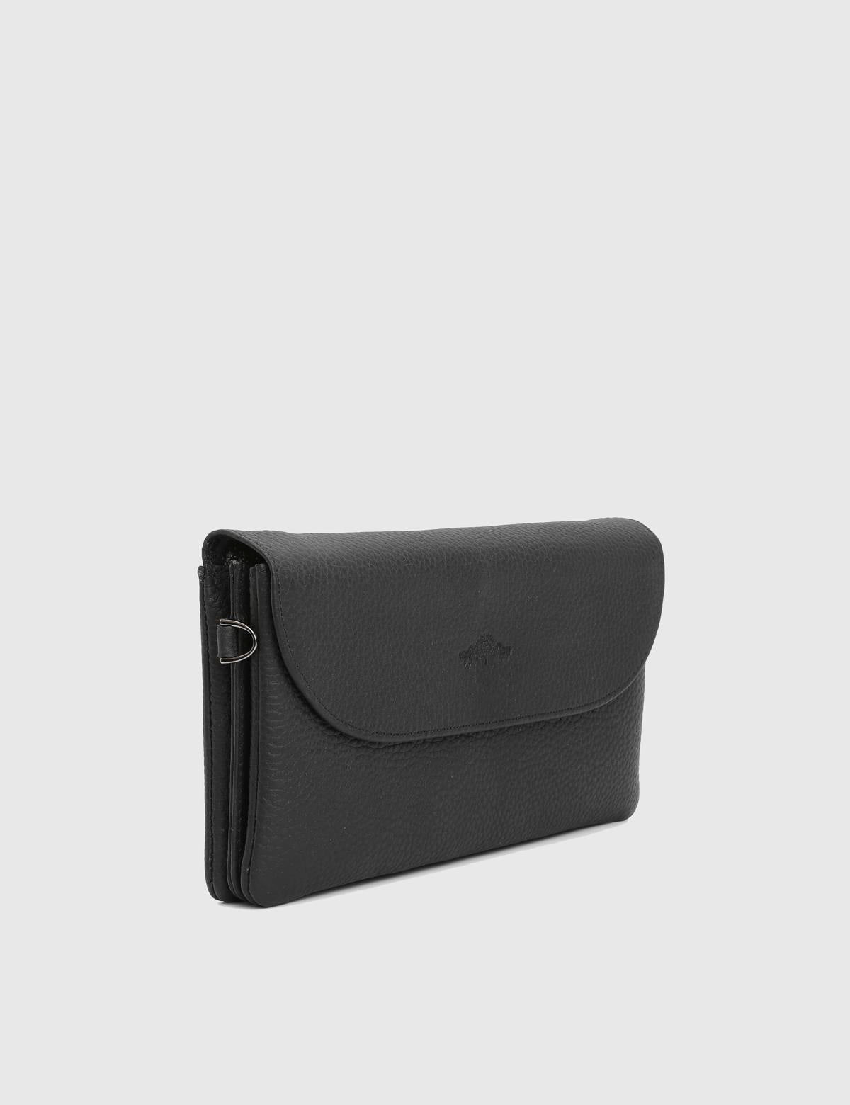 Arvin Black Floater Leather Women's Wallet