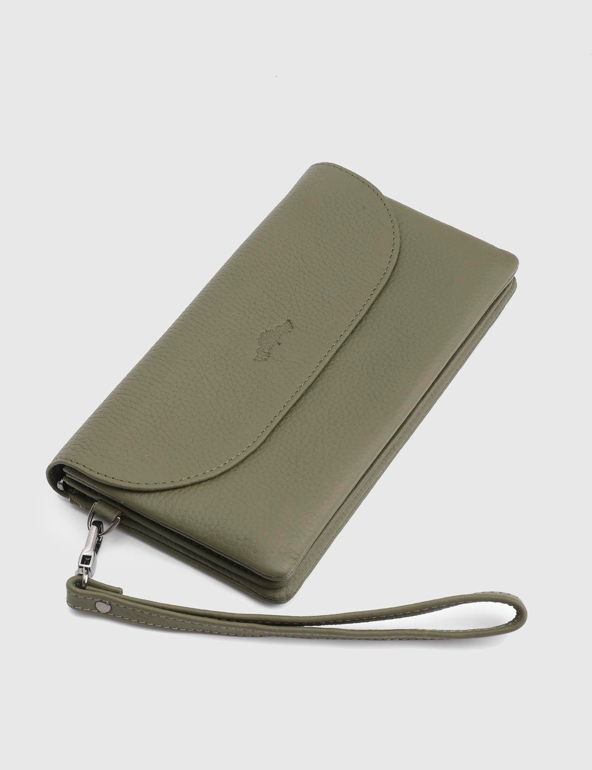 Arvin Green Floater Leather Women's Wallet