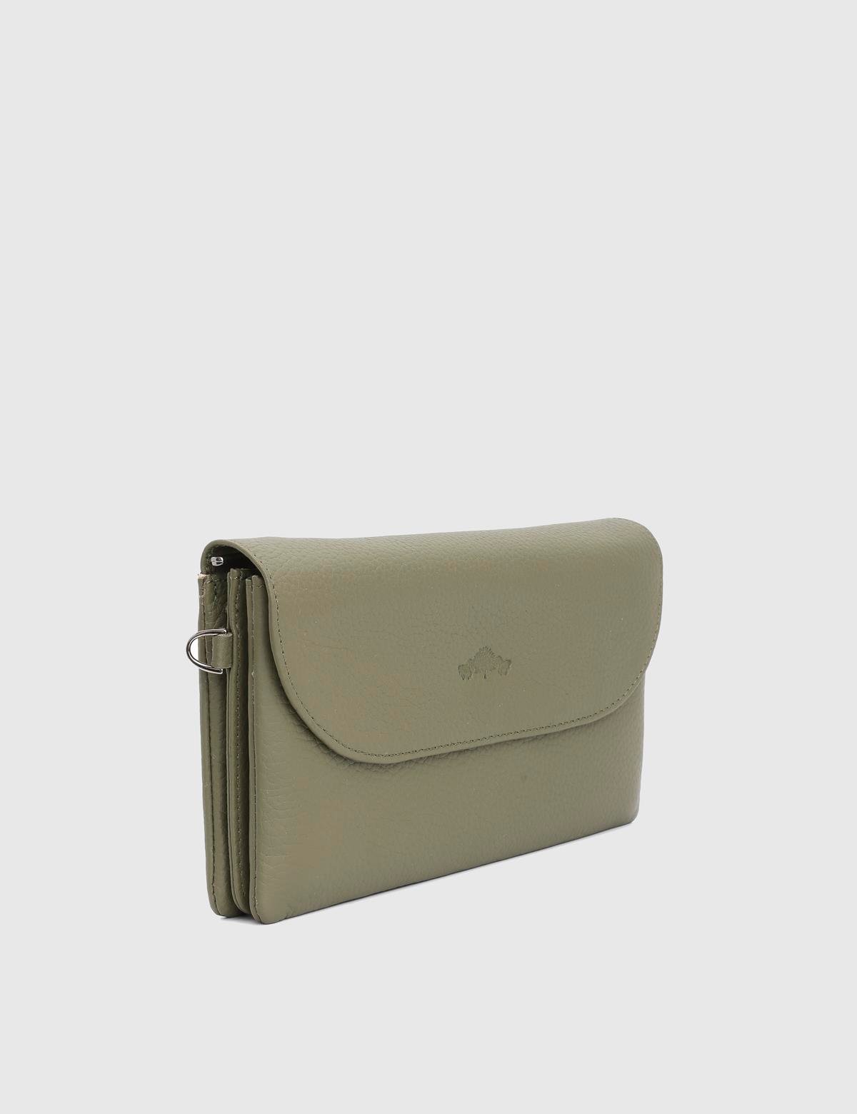Arvin Green Floater Leather Women's Wallet