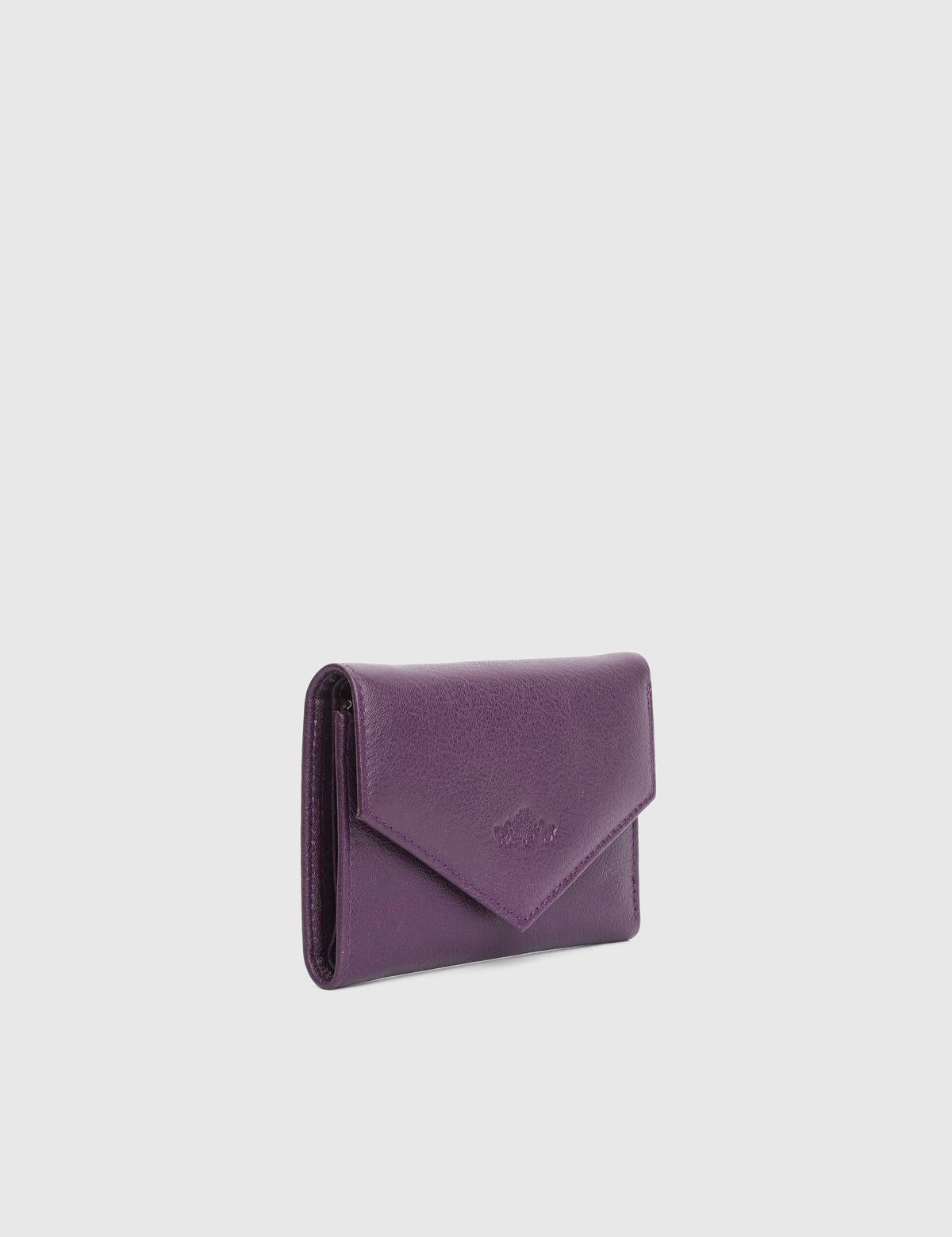 Aryan Purple Floater Leather Women's Wallet
