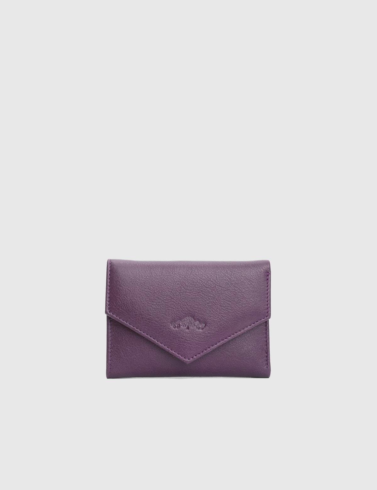 Aryan Purple Floater Leather Women's Wallet