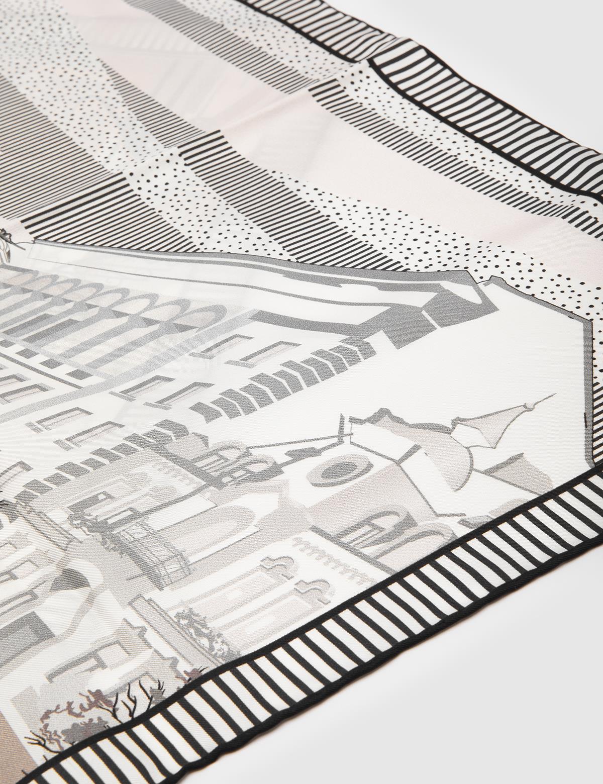 Bascuas Orange-Mink Silk Twill Women's Bandana