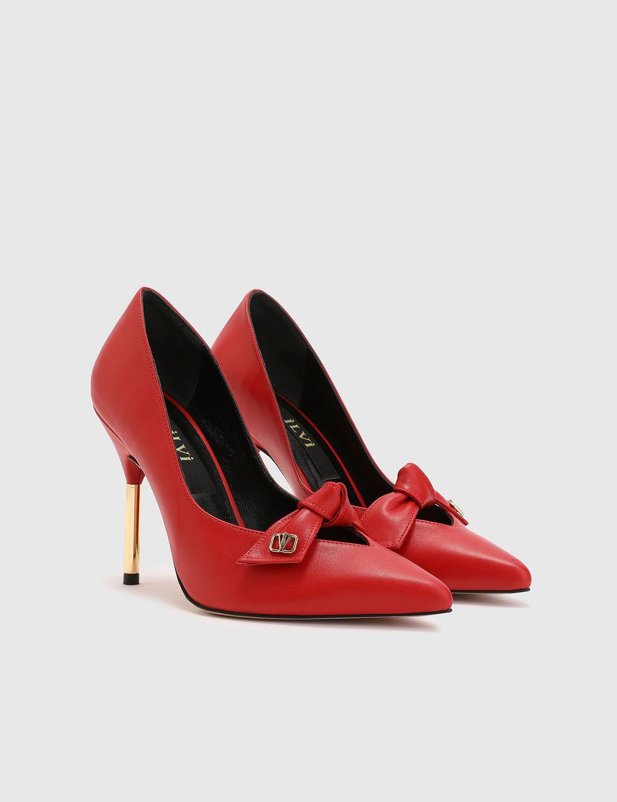 Betty Red Leather Women's Stiletto