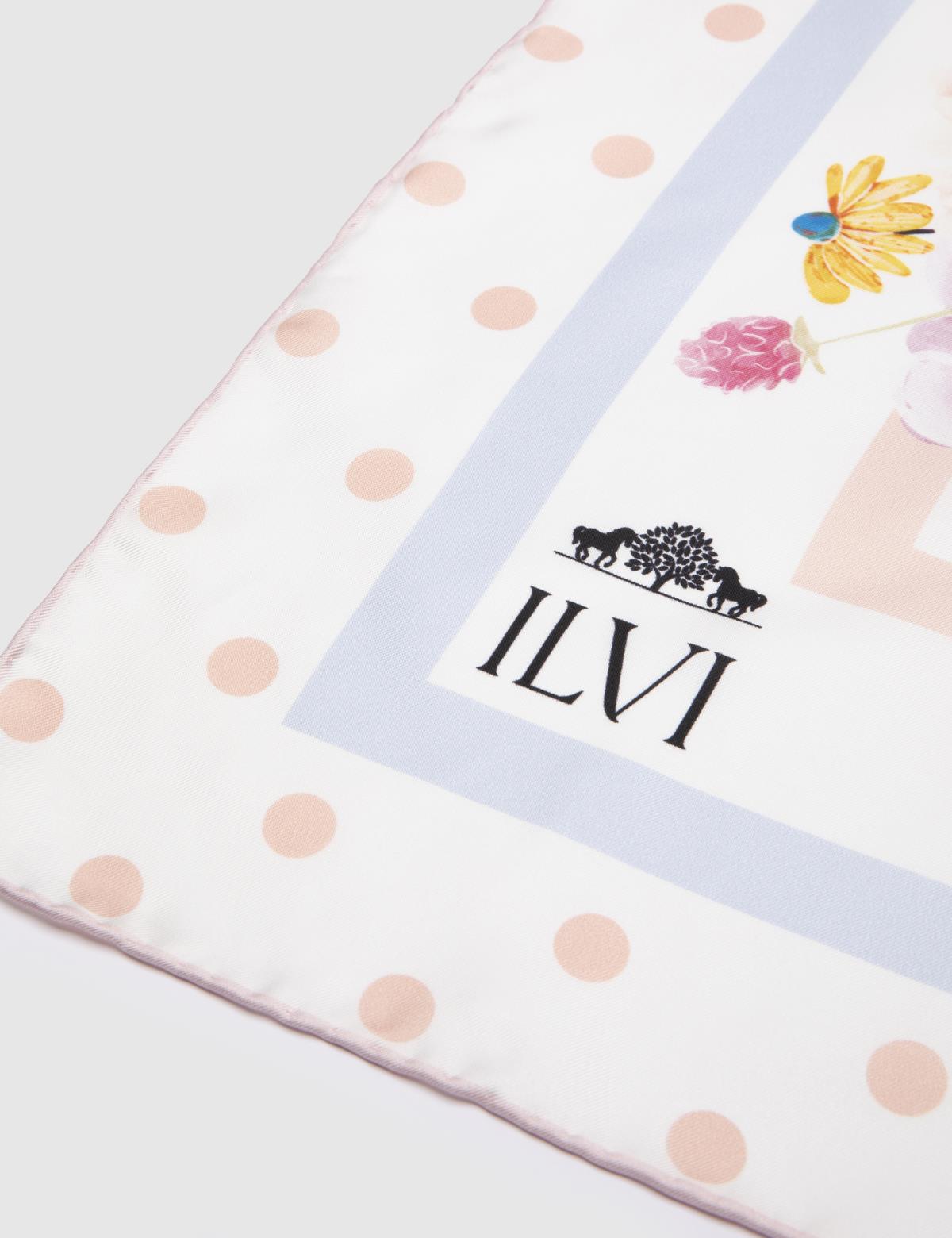 Bilzen Powder Pink Silk Twill Women's Scarf