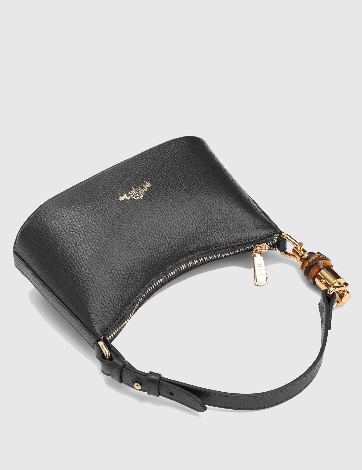 Blaise Black Leather Women's Shoulder Bag