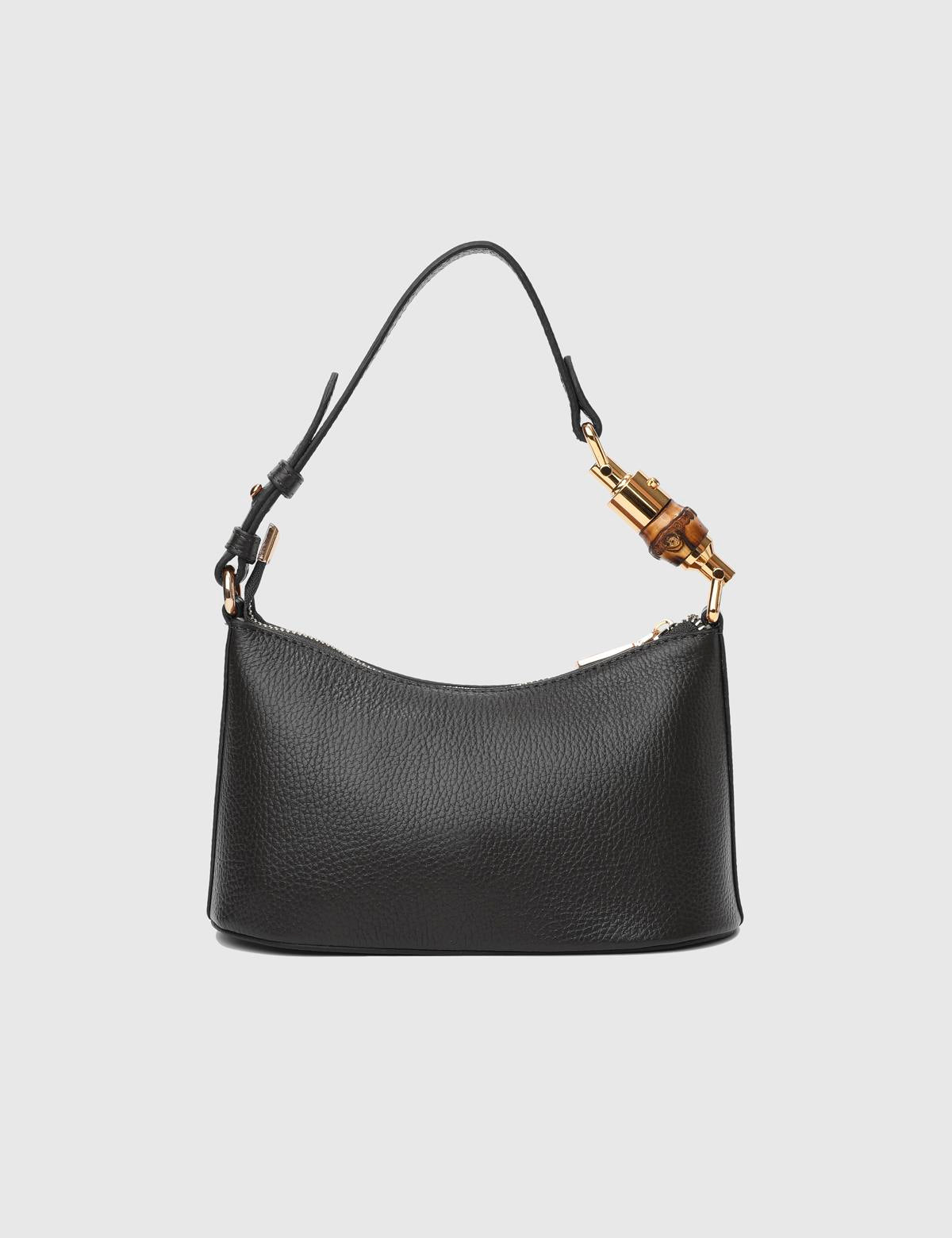 Blaise Black Leather Women's Shoulder Bag