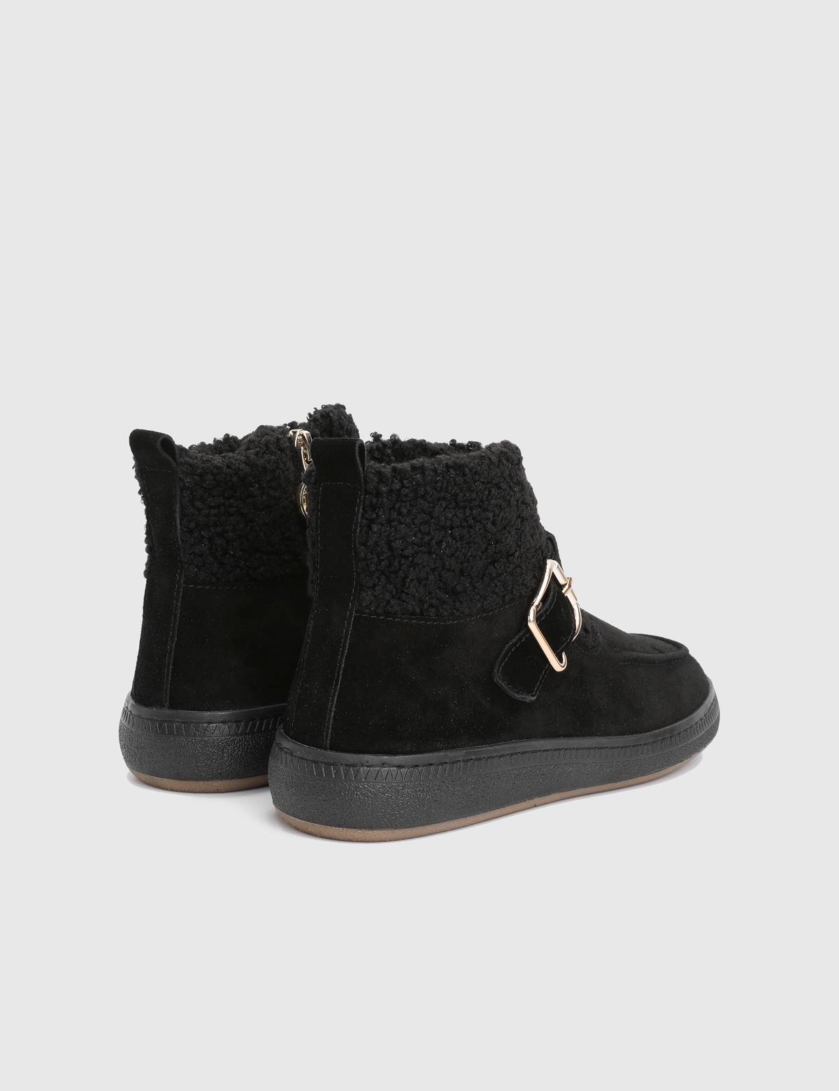 Bliz Black Suede Leather Women's Boot