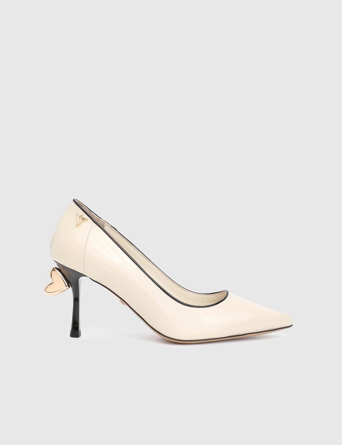 Blomi Cream Patent Leather Women's Pump