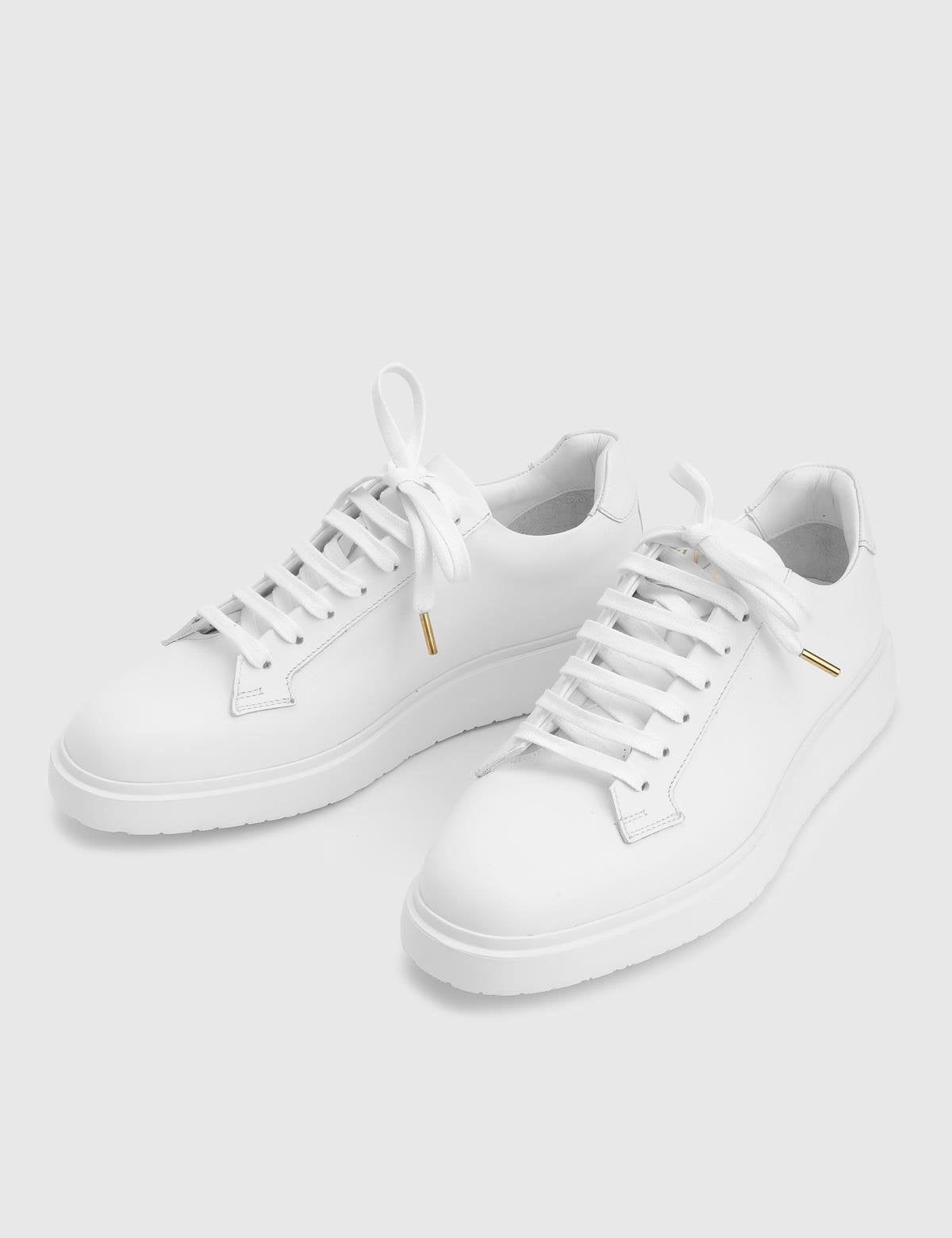 Boli White Leather Men's Sneaker