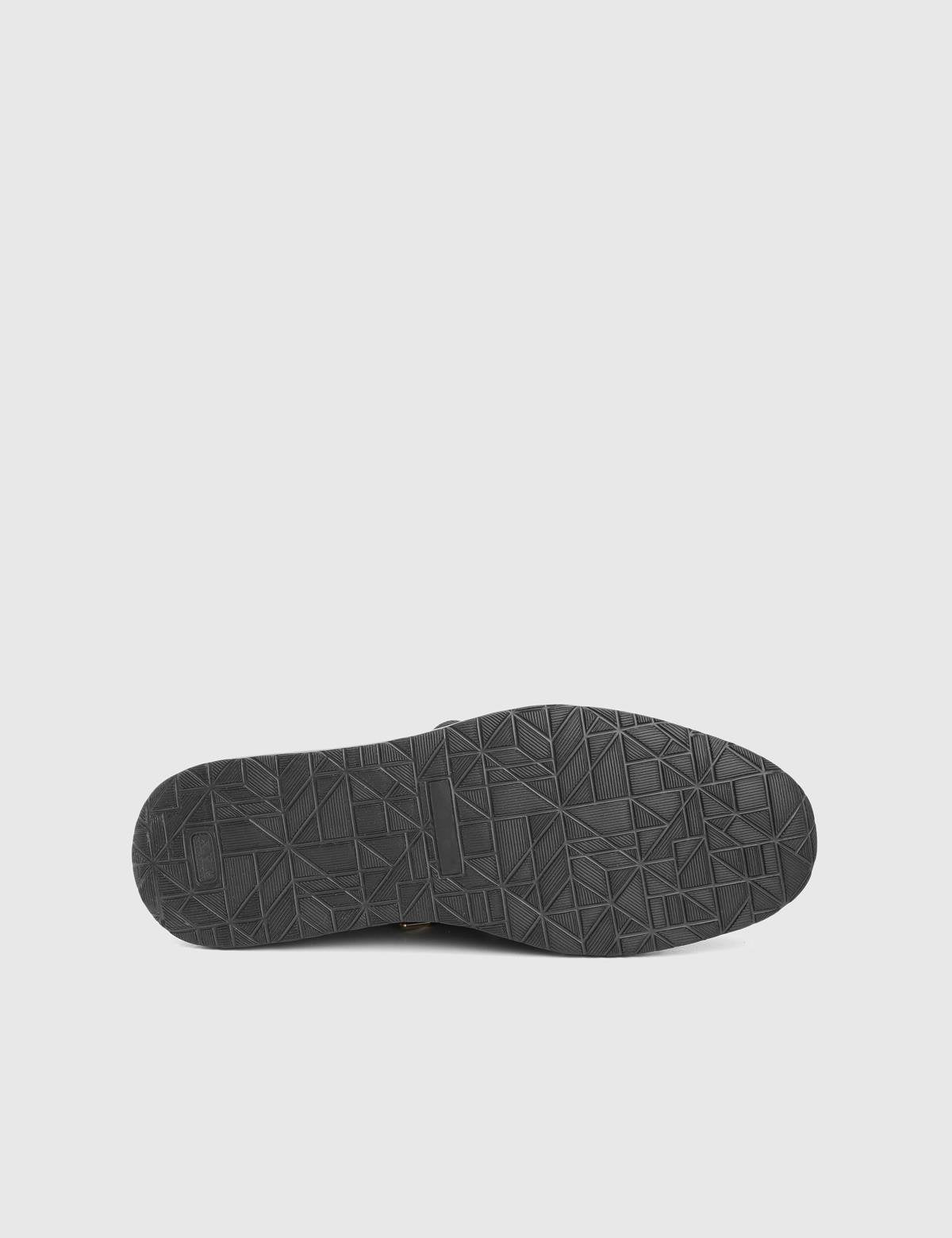 Boli Black Leather Men's Sneaker