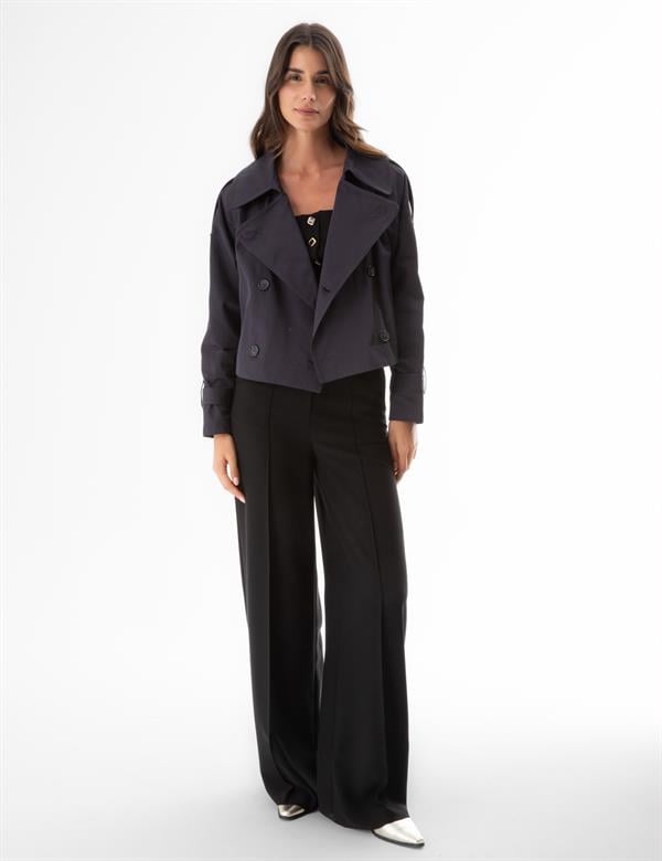 Bolton Navy Blue Women's Trench Coat