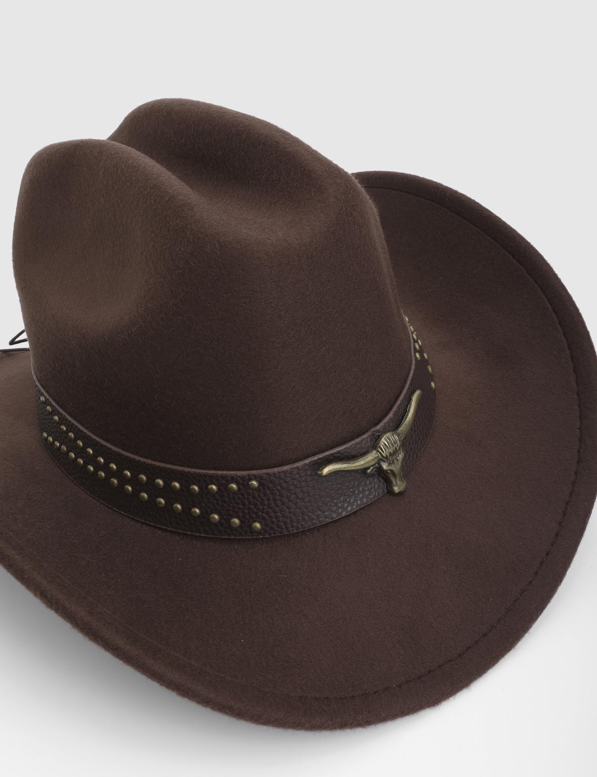 Boris Brown Unisex Cashmere Cowboy Hat