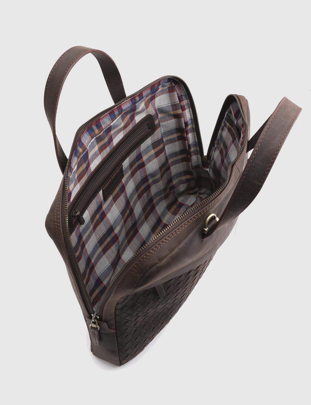 Boyan Brown Crazy Leather Men's Handbag