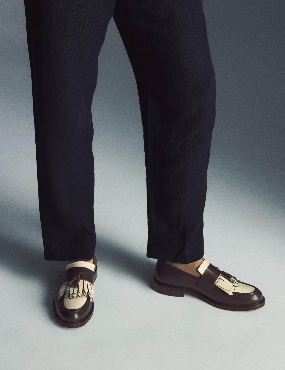 Broume Brown Leather Men's Loafer