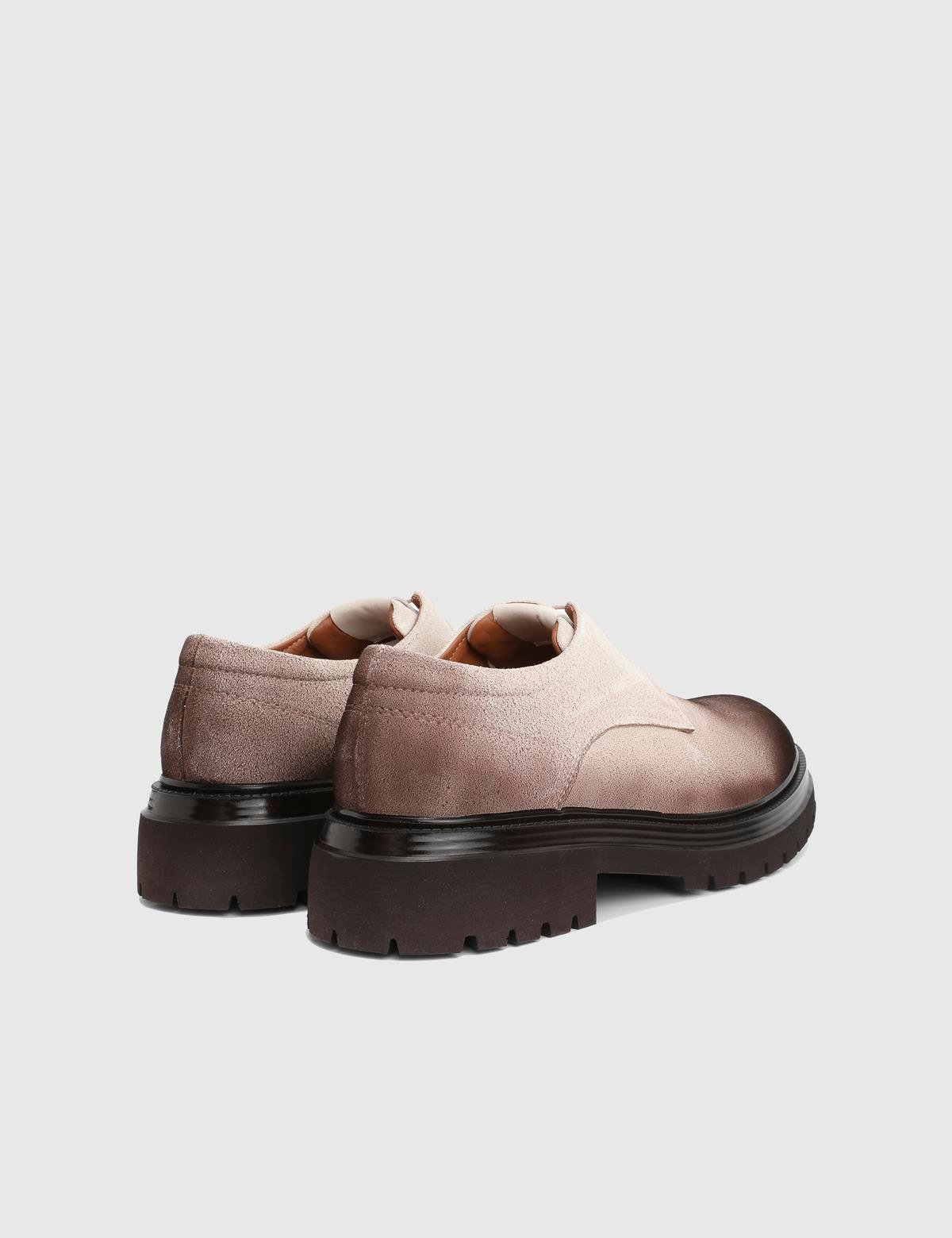 Bruno Cream Suede Leather Men's Oxford