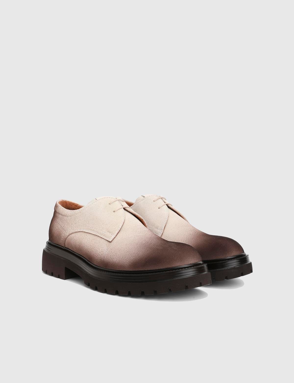 Bruno Cream Suede Leather Men's Oxford