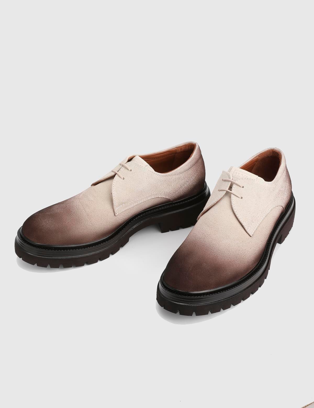 Bruno Cream Suede Leather Men's Oxford