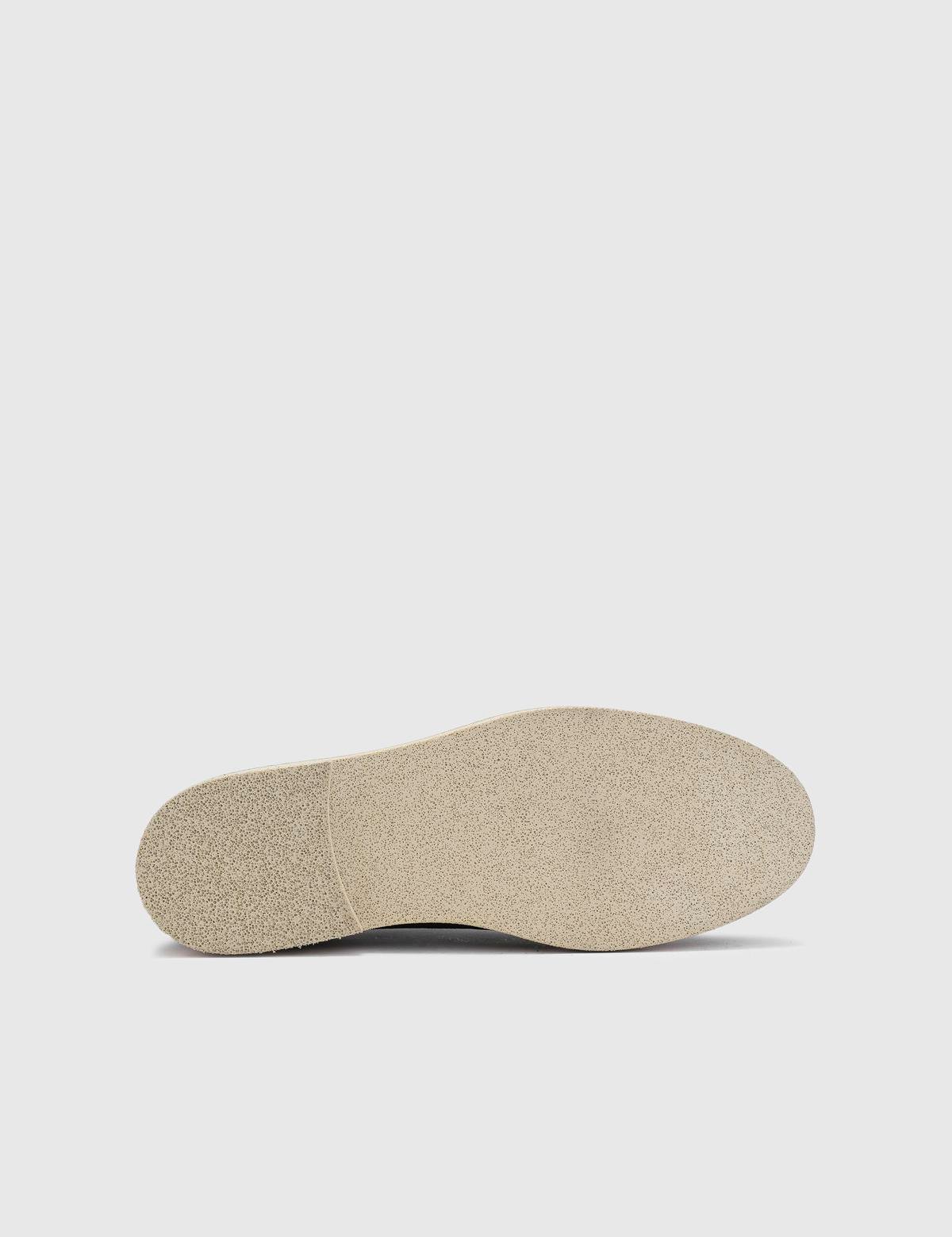 Buxton Black Suede Leather Men's Oxford