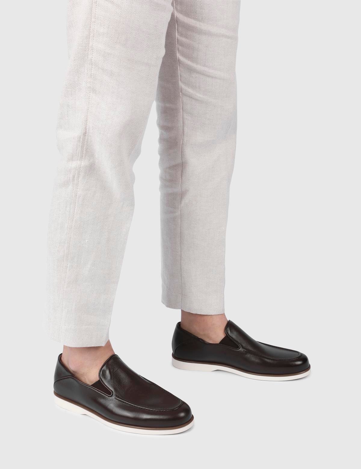 Cadence Brown Leather Men's Loafer