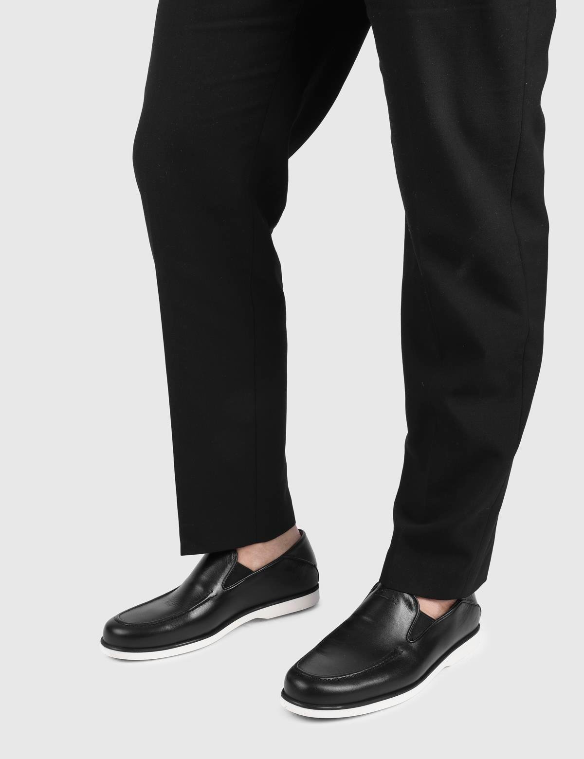 Cadence Black Leather Men's Loafer