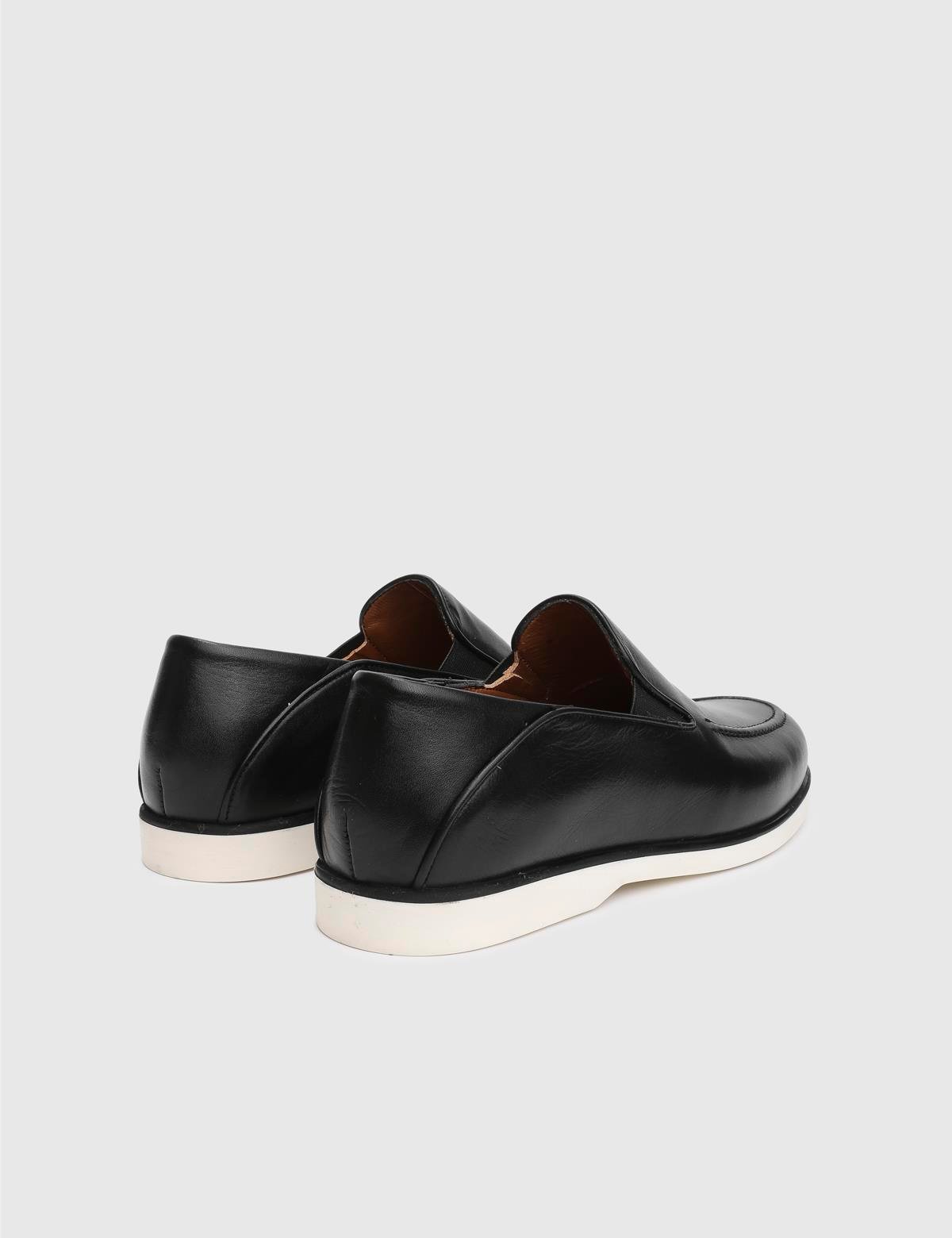 Cadence Black Leather Men's Loafer