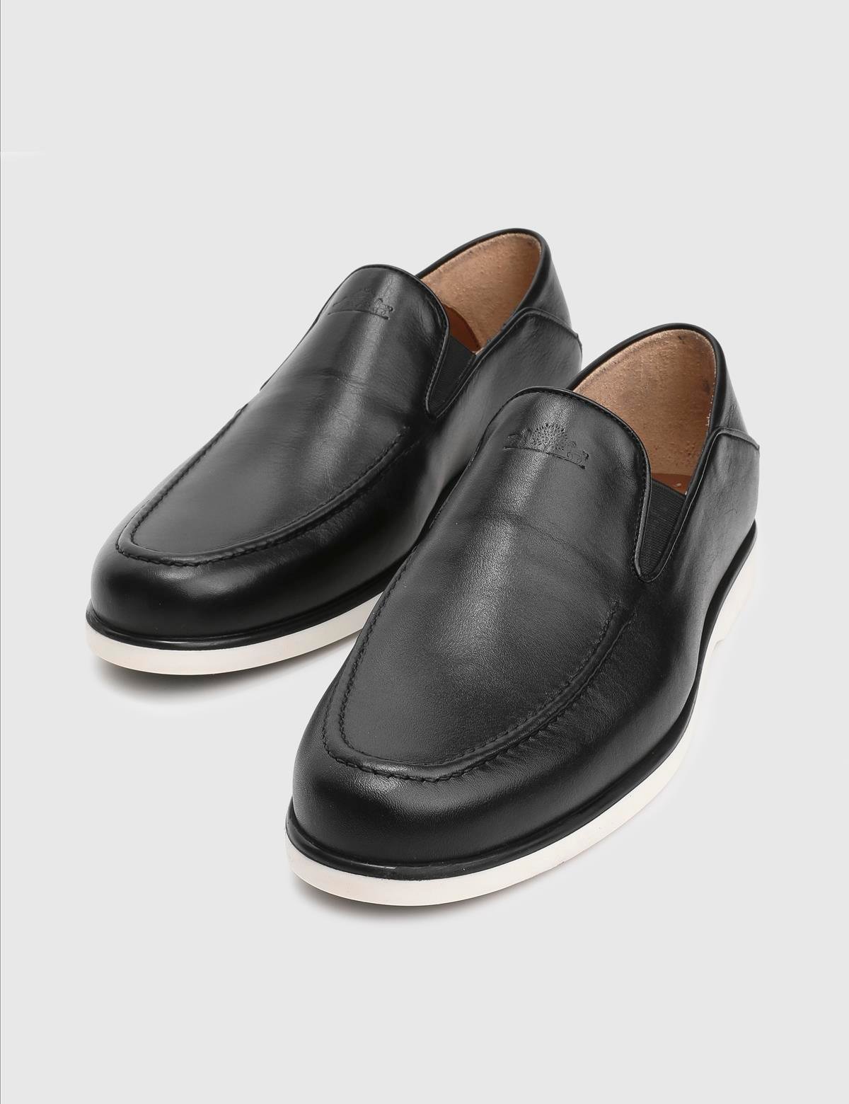 Cadence Black Leather Men's Loafer