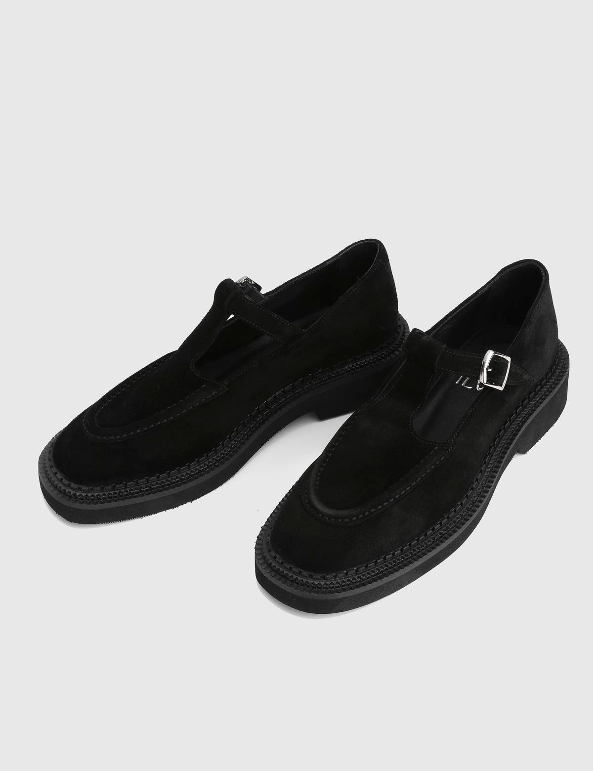 Charlie Black Suede Leather Women's Loafer