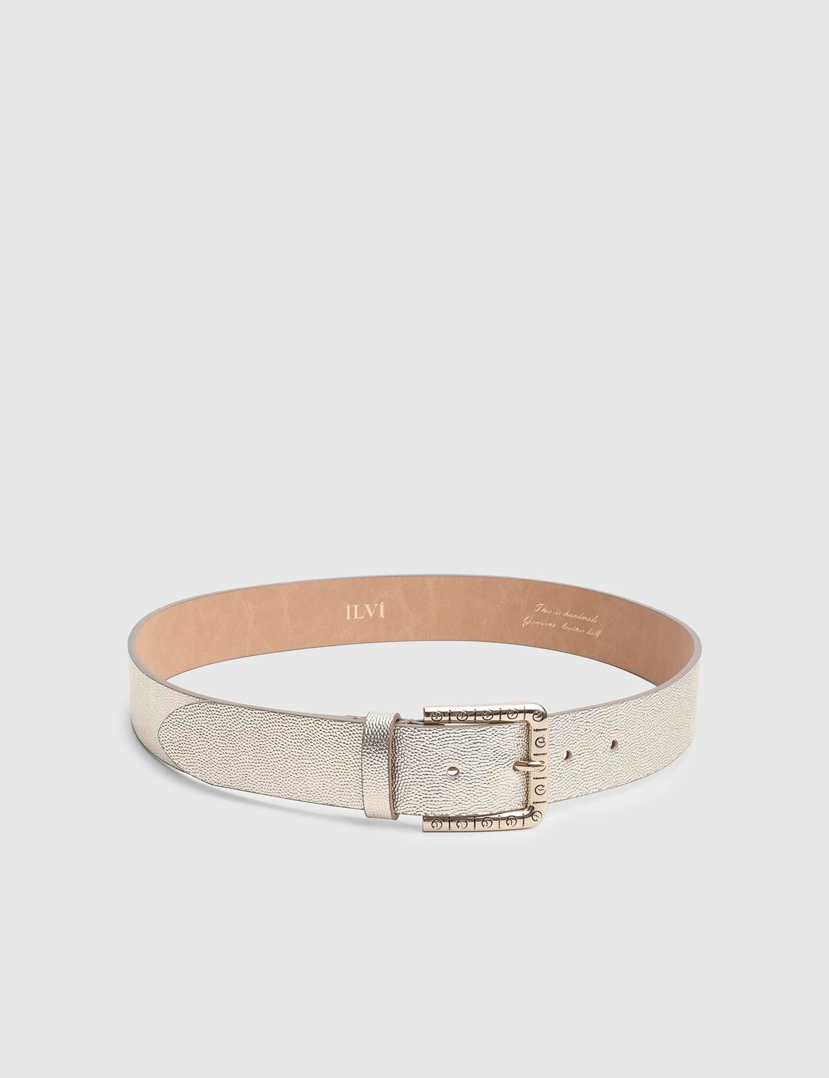 Cle Gold Leather Women's Belt