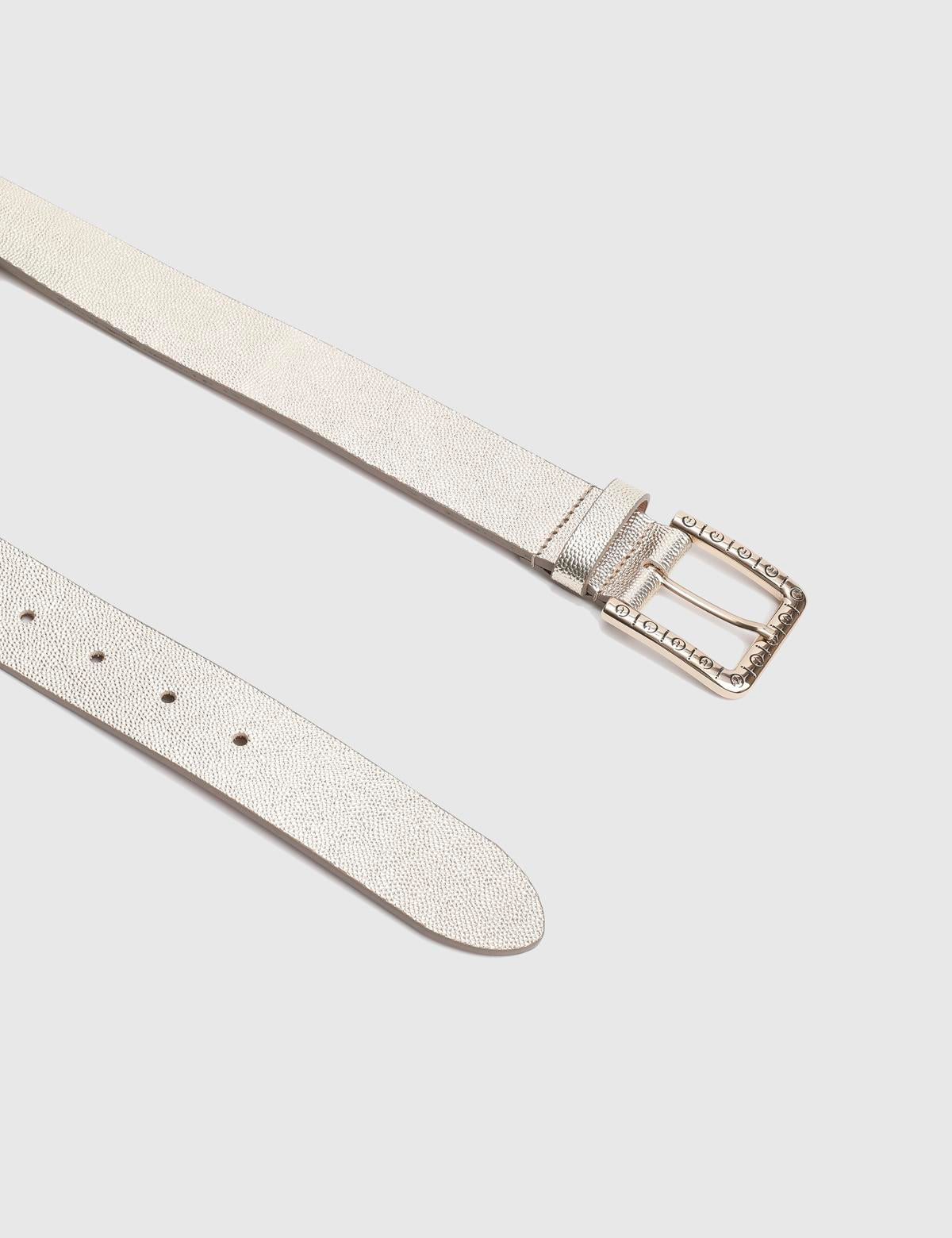 Cle Gold Leather Women's Belt