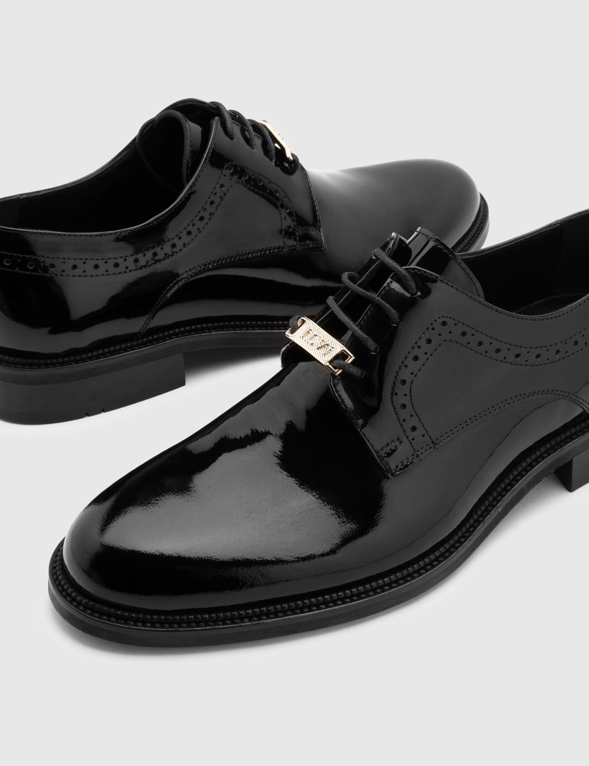 Cosimo Black Patent Leather Men's Tuxedo Shoe