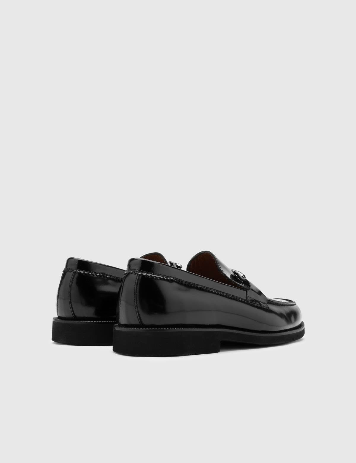 Cristiano Black Florentic Leather Men's Loafer
