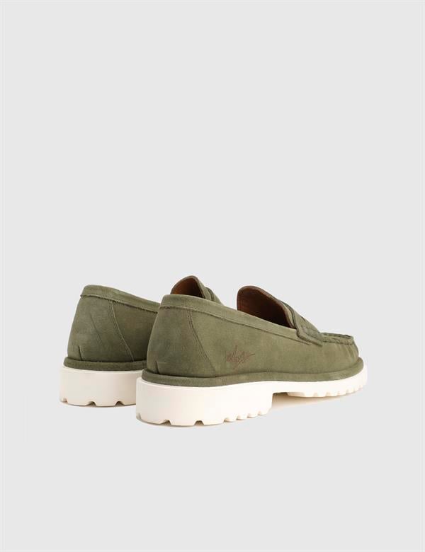 Crowle Green Suede Leather Men's Loafer