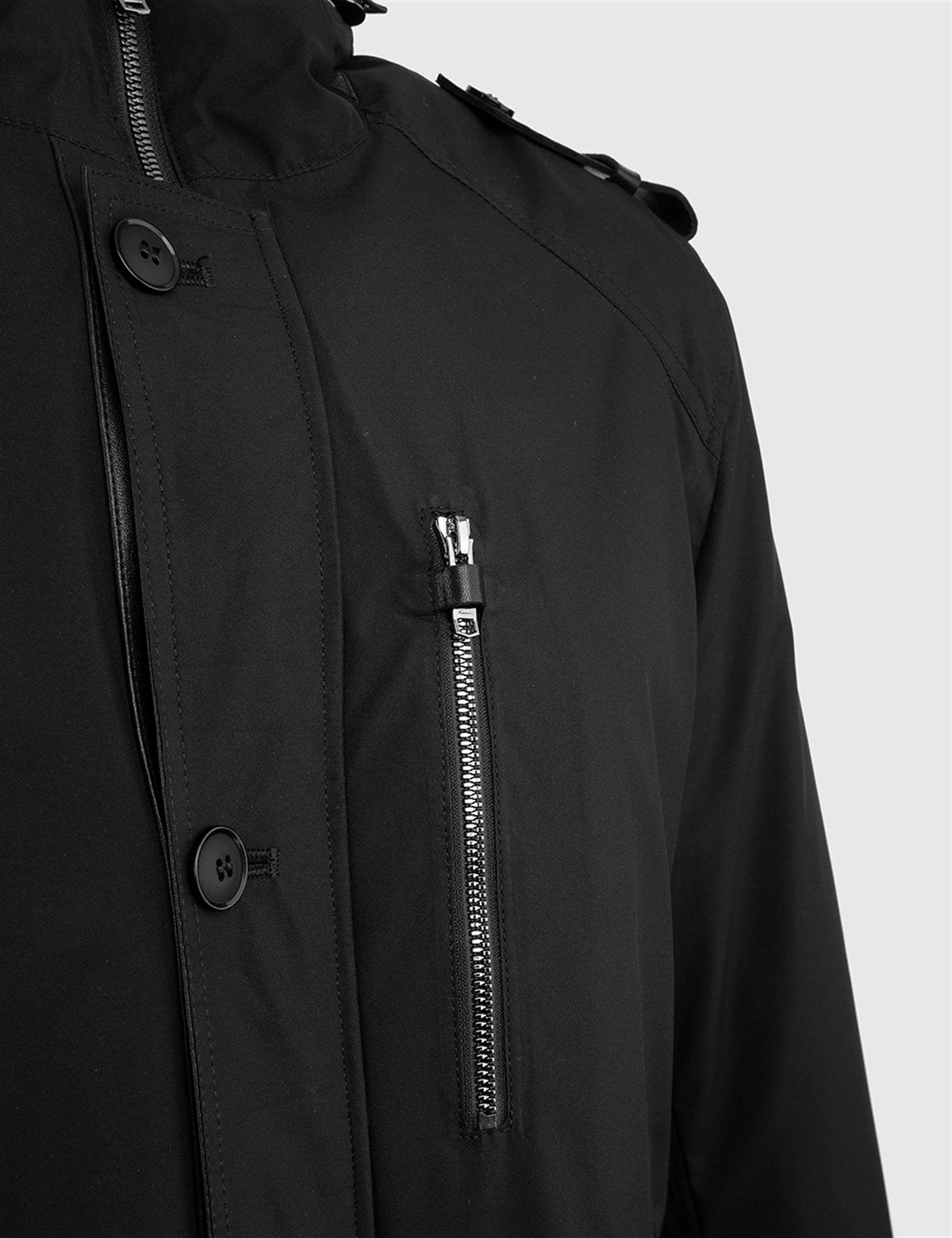 Cusco Black Men's Leather Bomber Jacket