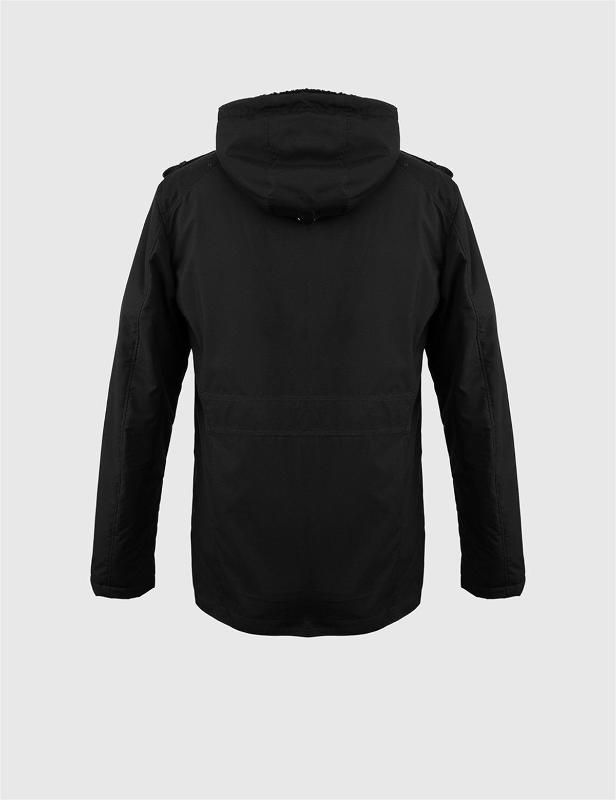 Cusco Black Men's Leather Bomber Jacket