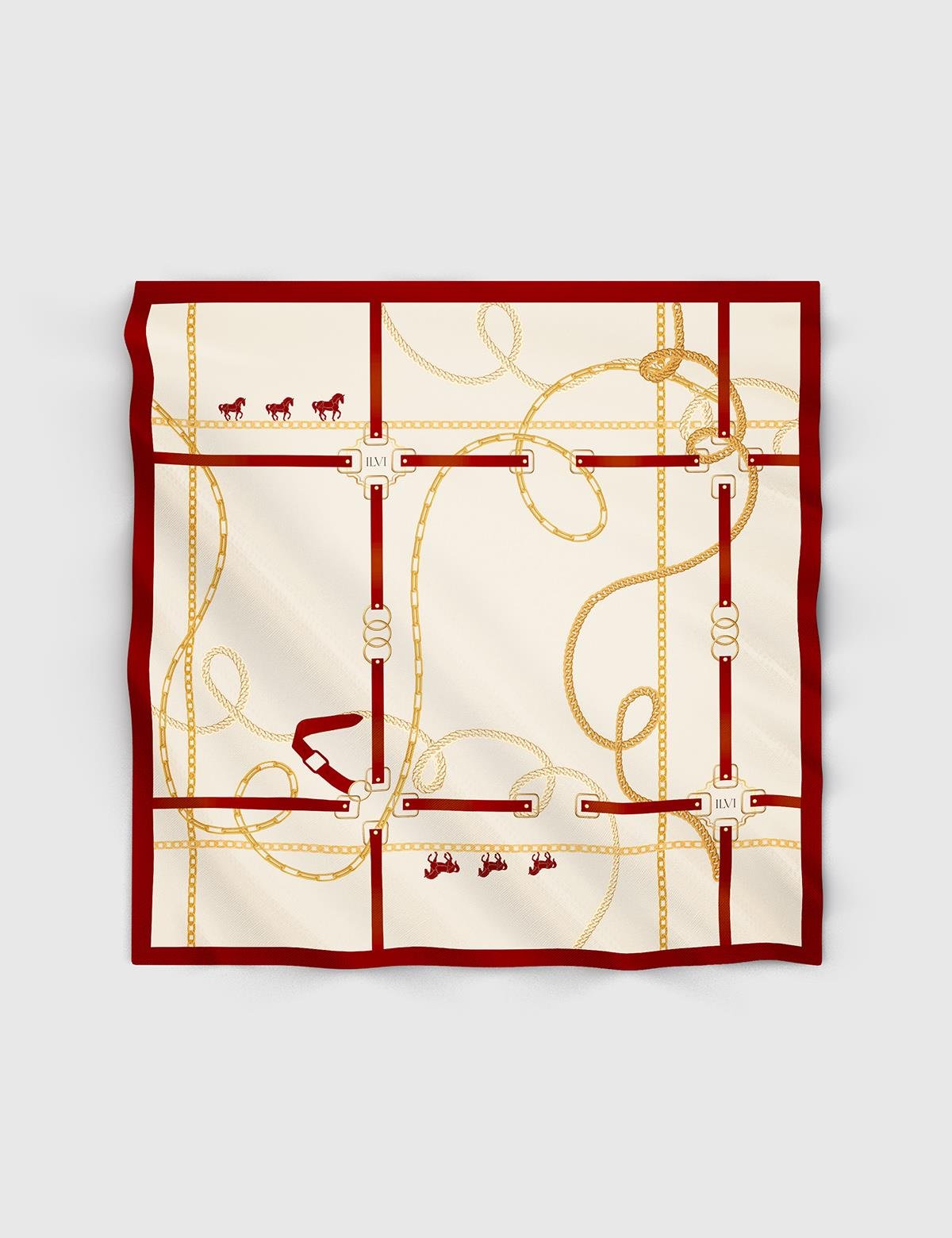 Daughter Red Silk Twill Women's Scarf