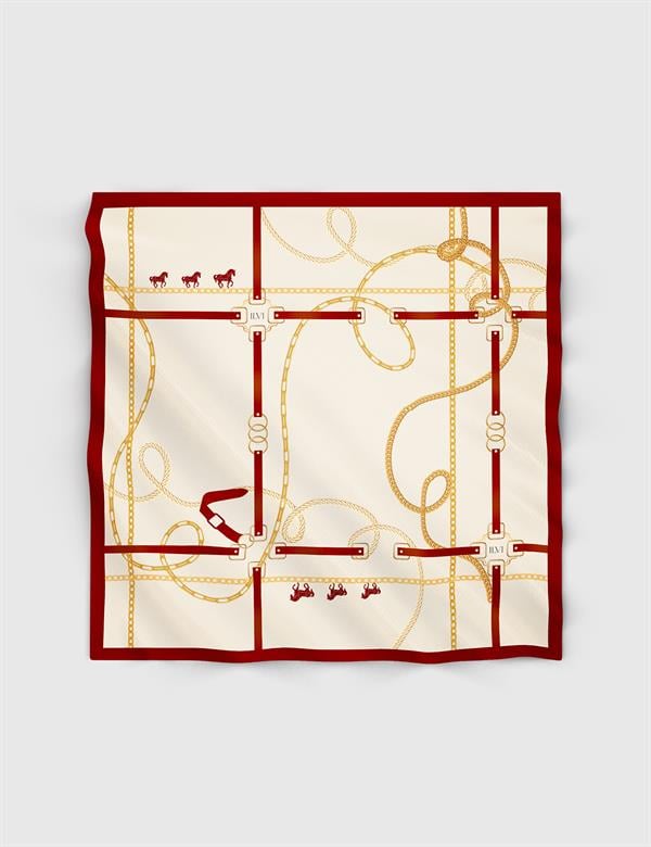 Daughter Red Silk Twill Women's Scarf