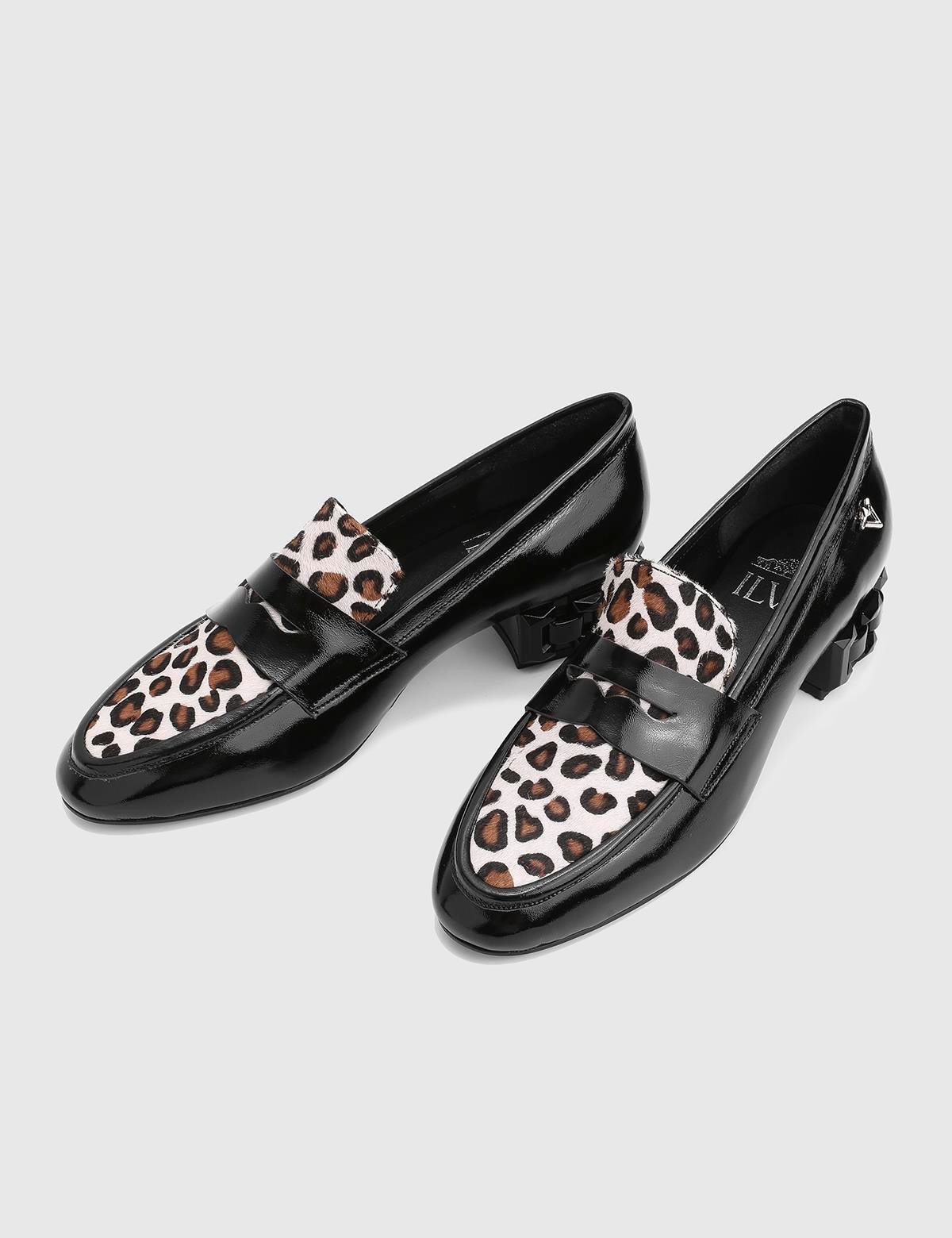 Delpi Black Patent Leather Women's Pump