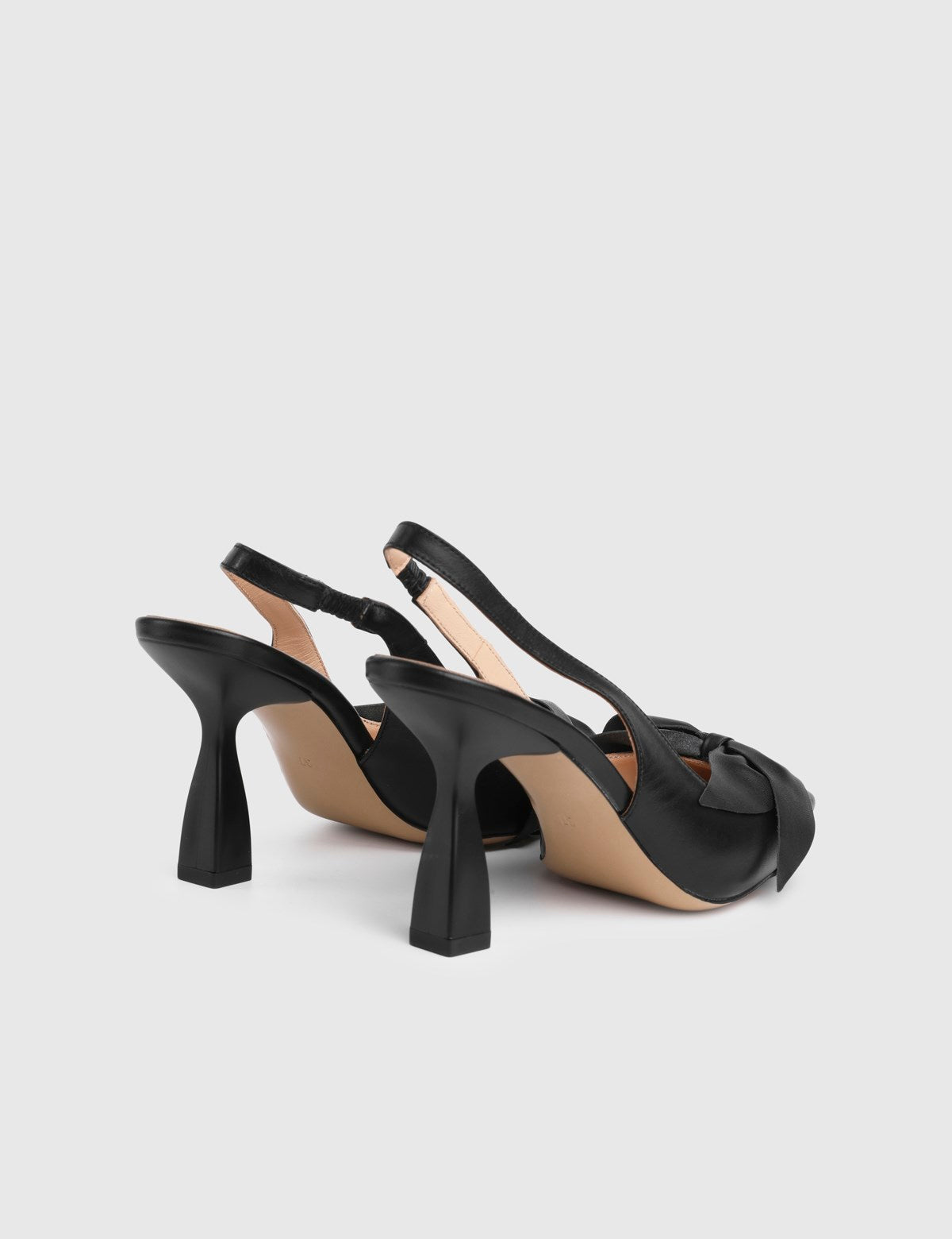 Denira Genuine Leather Women's Black High-Heeled Sandals