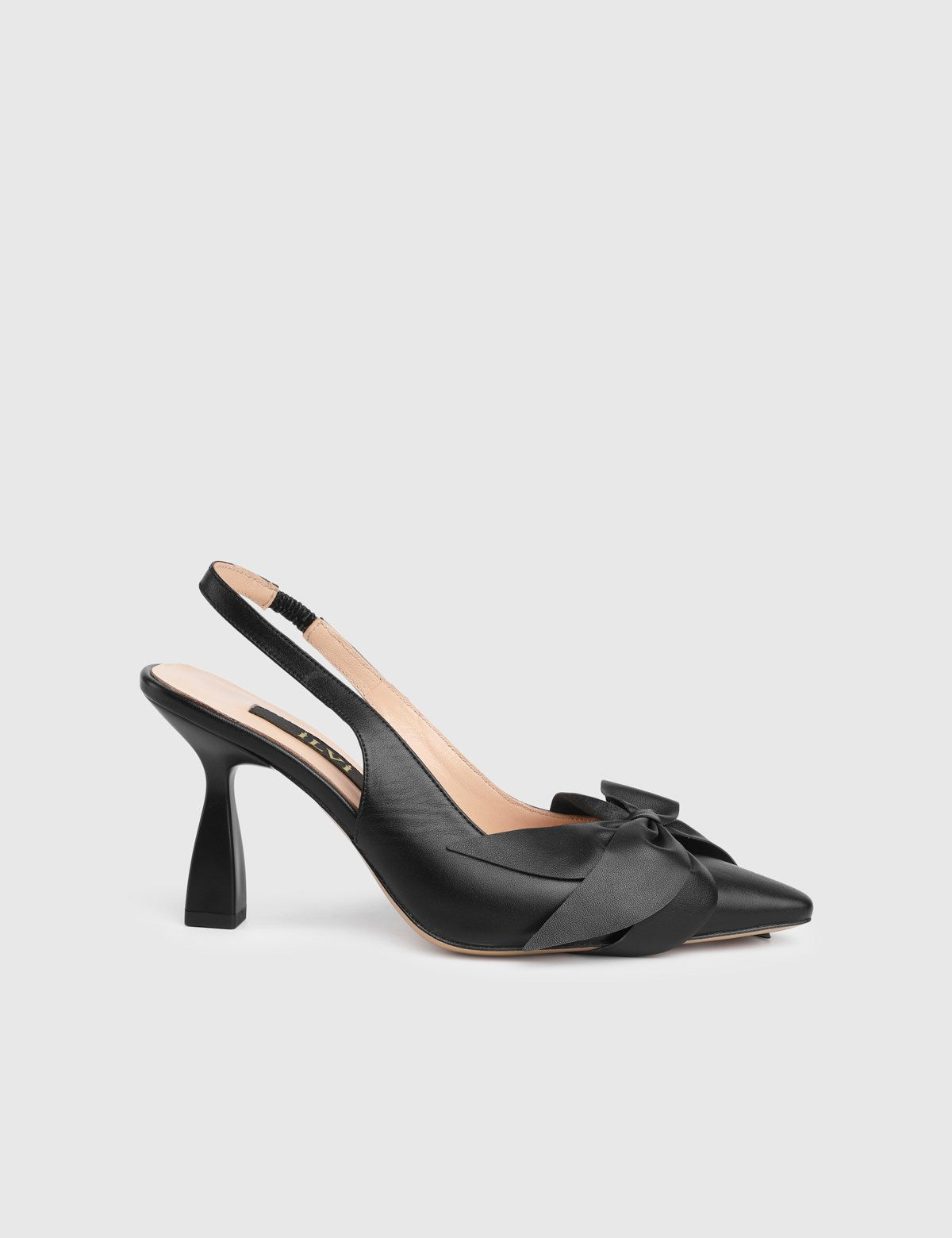 Denira Genuine Leather Women's Black High-Heeled Sandals