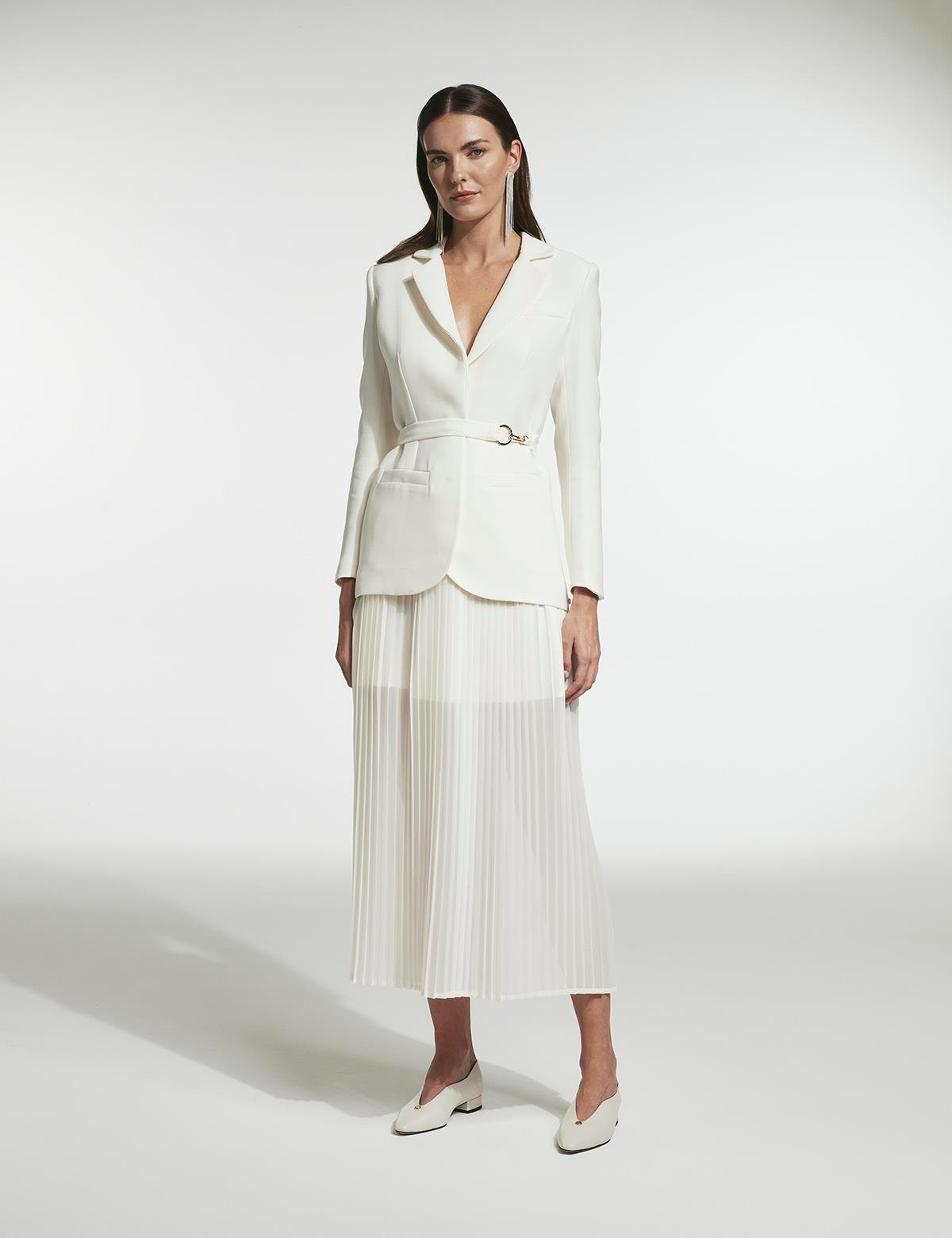 Dıana Ecru Women's Skirt