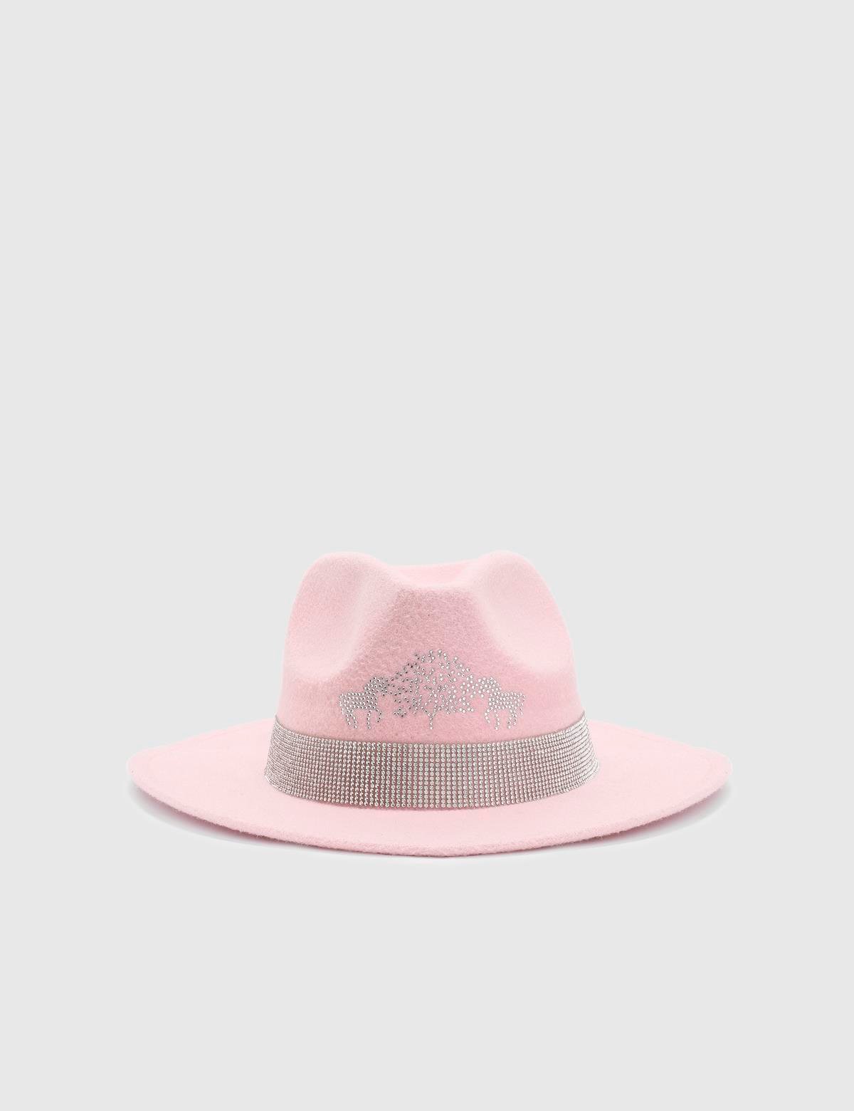 Dolares Powder Pink Women's Cashmere Hat