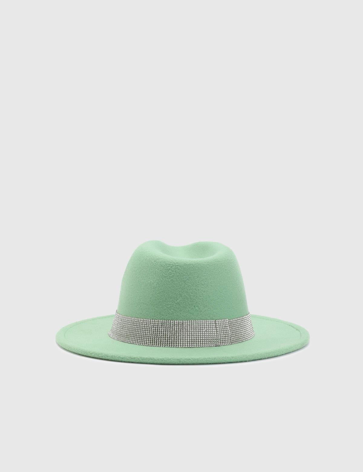 Dolares Green Women's Cashmere Hat